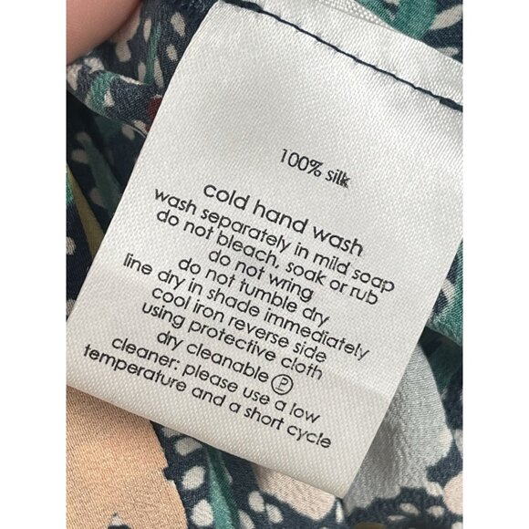 Gorman Daisy Silk Floral Long Sleeve Dress Sz 10 Colorful Whimsical Boho - Picture 7 of 7